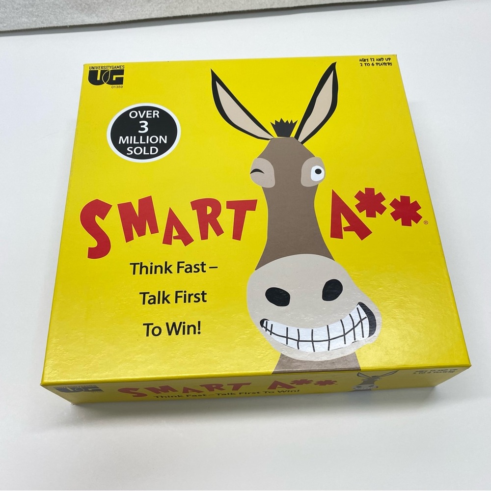 Smart A** Family Party Trivia Board Game by University Games Fast Answers